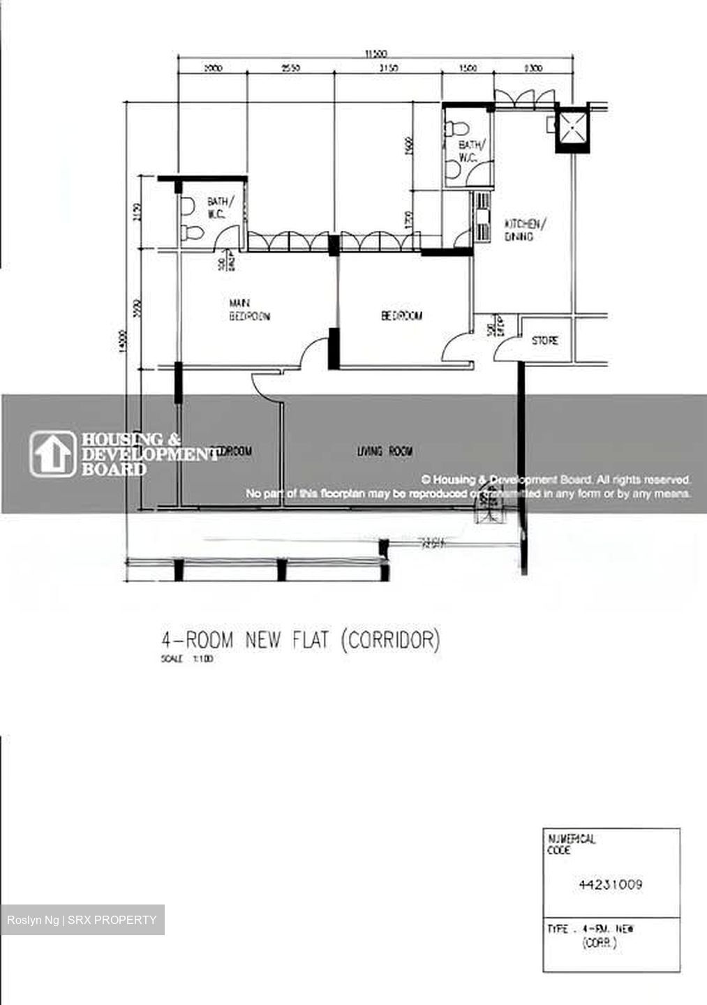 Blk 231 Yishun Street 21 (Yishun), HDB 4 Rooms #558026371